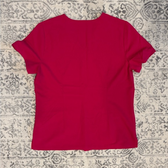 Figs Women's Vivid Pink Short Sleeve Top - Picture 10 of 10